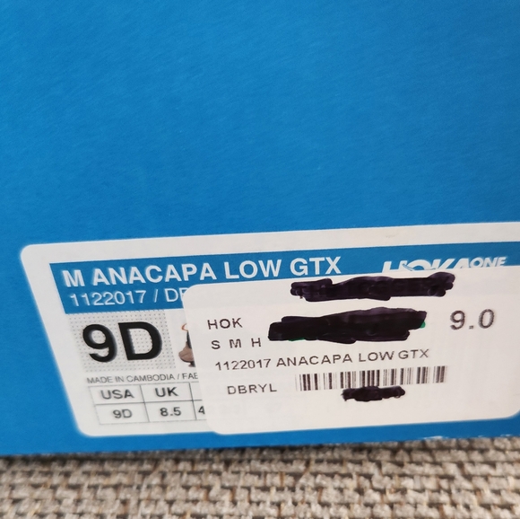 NWB HOKA ANACAPA LOW GTX WATERPROOF TRAIL SHOE - Picture 7 of 7